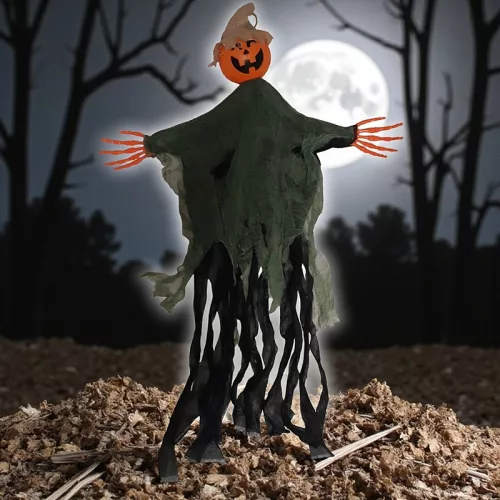 Felakasztható tök szellem, halloween dekoráció 100cm