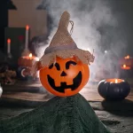 Felakasztható tök szellem, halloween dekoráció 100cm