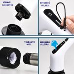 7in1 forgófejes tisztító kefe cserélhető fejekkel, akkumulátoros