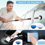 7in1 forgófejes tisztító kefe cserélhető fejekkel, akkumulátoros