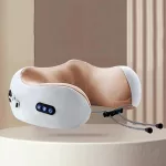 U-alakú nyakmasszírozó párna melegítő funkcióval, elektromos, újratölthető