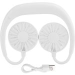 Hordozható, világító nyakventilátor, 360°-ban forgatható 