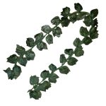 Girland mesterséges levelekkel, műleveles díszfüzér