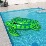 Óriás, felfújható, teknős matrac, úszó sziget 175x175cm