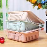 Kihúzható hűtőszekrény-tároló doboz, kosár méretezhető 