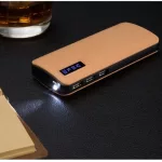 Zseblámpás Power bank bőrhatású felülettel 25000 mAh