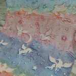 Pegazus, unikornis mintás sötétben világító puha plüss takaró, pléd 100x150cm