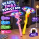 Forgó zenélő világító LED bot, varázspálca unikornis, zsiráf 