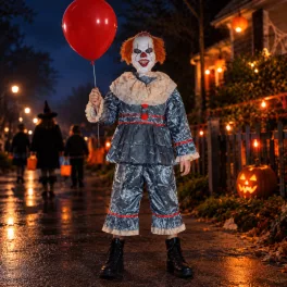 Pennywise IT gonosz bohóc gyerek jelmez maszkkal
