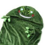 Kapucnis, világító takaró, plüss köpeny 