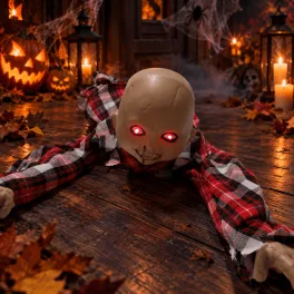Kúszó mászó síró halloween dekoráció horror baba
