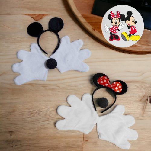 Minnie és Mickey  egér jelmez kiegészítők 