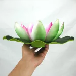 Óriás, 28cm-es napelemes, világító tavirózsa, lótuszvirág