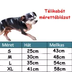 Trendi, csinos szőrme kutyakabát, meleg, bélelt 