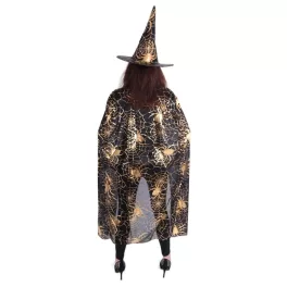   Pókháló mintás köpeny Halloween , boszorkány, varázsló palást 