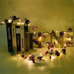 Karácsonyi fényfüzér, elemes, 2m