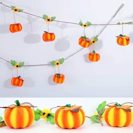 Halloween-i tök füzér, girland