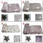 Óriási, világító , puha plüss takaró, pléd 200x230cm