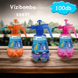 Vízibomba szett, pumpás töltő + 100db lufi