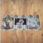 Zsinóros, csipeszes képkeret, fényképtartó 20x35cm 