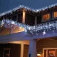 Karácsonyi jégcsap fényfüzér 25 méter, 500 LED-es
