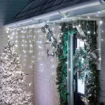 Karácsonyi jégcsap fényfüzér 25 méter, 500 LED-es