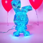 Tükör világító, LED nyuszi , 40cm Újdonság ! 