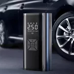 Hordozható digitális autós kompresszor és powerbank LED fénnyel