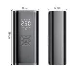 Hordozható digitális autós kompresszor és powerbank LED fénnyel