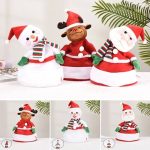 Elektromos karácsonyi sapka, éneklő táncoló mikulás rénszarvas hóember Led-es