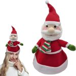 Elektromos karácsonyi sapka, éneklő táncoló mikulás rénszarvas hóember Led-es