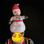 Elektromos karácsonyi sapka, éneklő táncoló mikulás rénszarvas hóember Led-es