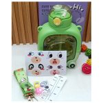 Maci formájú gyerek kulacs, matricákkal, nyakpánttal, 1 literes 