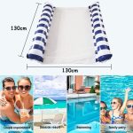 DUPLA vízben lebegő, csíkos függőágy, hálós matrac 