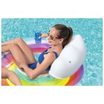 Dupla, kétszemélyes, csillámos, felfújható rainbow úszógumi , fotel 