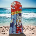 Felfújható, gyerek gumimatrac, strandmatrac kapaszkodókkal 