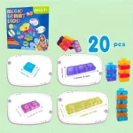Magic Gummy Blocks – Squishy építőkocka 20 db
