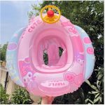 Beülős, gyerek úszógumi sellő vagy dínó mintával, kormánnyal, dudával
