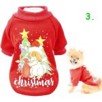 Karácsonyi mintás kutyapulóver, kutyaruha 