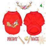 Karácsonyi mintás kutyapulóver, kutyaruha 