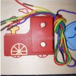 Fa kézségfejlesztő, fűző, szín, forma, szám , formabeillesztő 