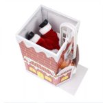 Kéménybe mászó, zenélő Mikulás