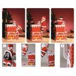 Kéménybe mászó, zenélő Mikulás