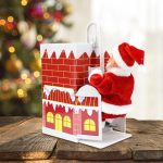 Kéménybe mászó, zenélő Mikulás