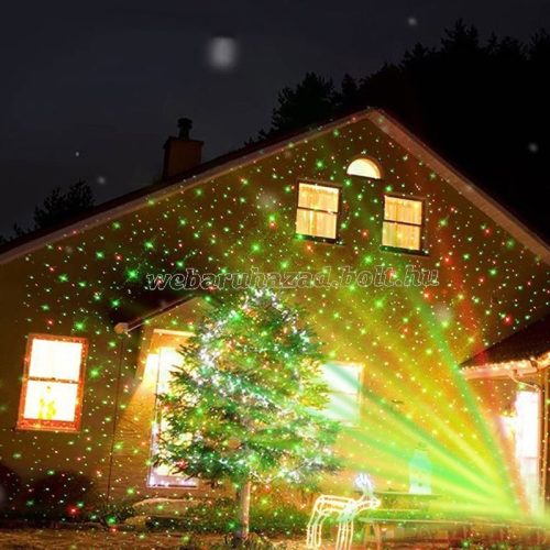 Garden laser light, kerti LED lézer projector, mozgó lézerfény kül- és beltérre 