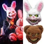 Vérmedve, véres medve, gyilkos medve maszk, álarc Halloween 