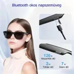Bluetooth 5.3 okos napszemüveg – vezeték nélküli zene és telefonálás