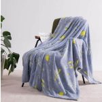 Űrhajós mintás sötétben világító puha plüss takaró, pléd 100x150cm