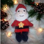 Világító, zenélő, csillagfényes kivetítős plüss Star Belly Mikulás 