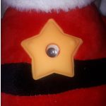 Világító, zenélő, csillagfényes kivetítős plüss Star Belly Mikulás 